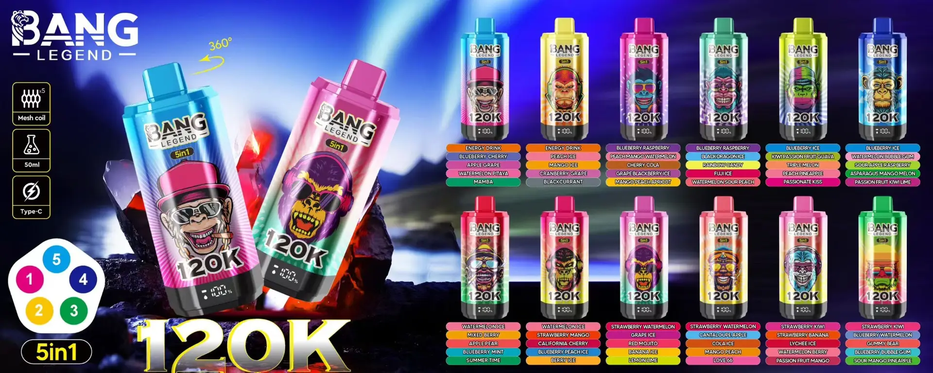 Bang Vape product image distributed by Lemaga