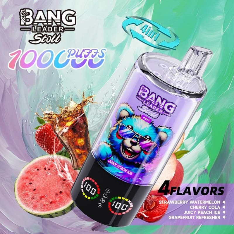 Bang Leader 100000 Puffs 4-in-1 Vape – Multi-Flavor System | 850mAh Power | Mesh Coil | Type-C Recharge | OEM/ODM - Image 9