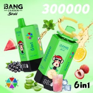Bang Leader Stoll 300K Disposable Vape – Aloe Lychee Ice · Pink Lemon · Glacier Ice